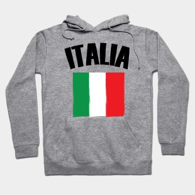 Italia Italy Flag Hoodie by TheInkElephant